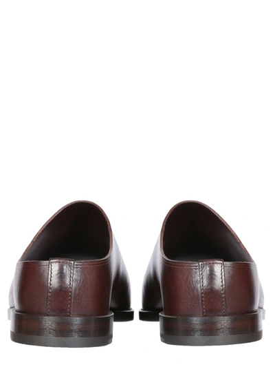 Shop Lemaire Flat Mules In Brown