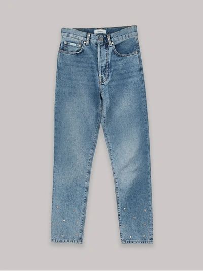 Shop Amendi Molle Classic Jeans In Mid Blue