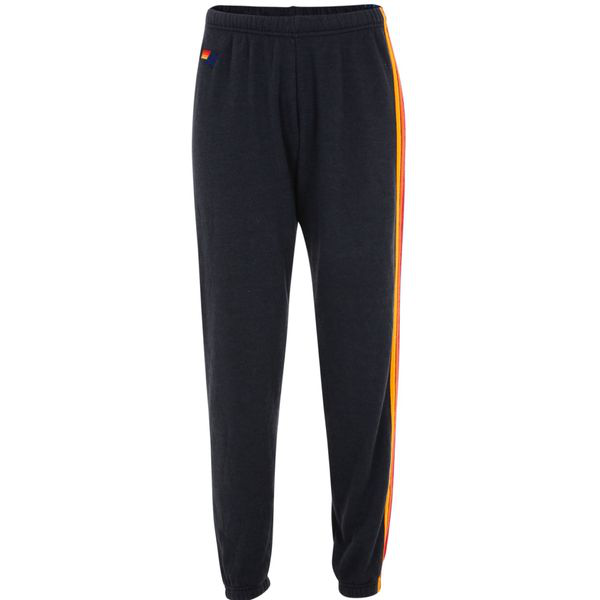 Aviator Nation Women's Five Stripe Sweatpants In Charcoal | ModeSens