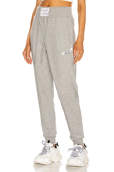 Shop Adam Selman Sport Hi-rise Sweatpant In Heather Grey