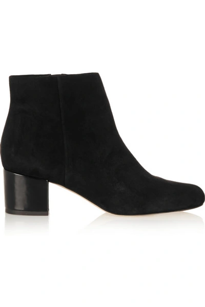 Shop Sam Edelman Edith Suede Ankle Boots In Black