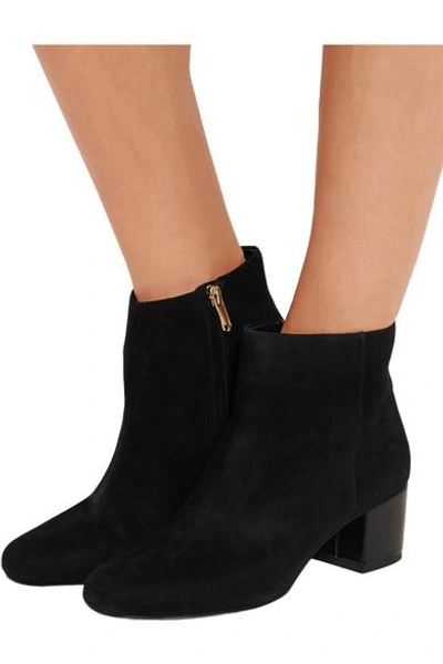 Shop Sam Edelman Edith Suede Ankle Boots In Black