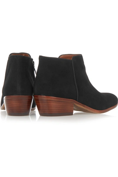 Shop Sam Edelman Petty Suede Ankle Boots In Black