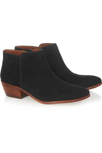 Shop Sam Edelman Petty Suede Ankle Boots In Black
