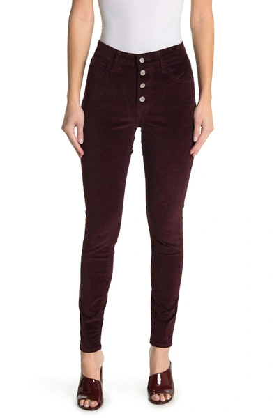 Levi's 721 High Rise Button Front Skinny Corduroy Pants In Malbec Luxe Cor  | ModeSens