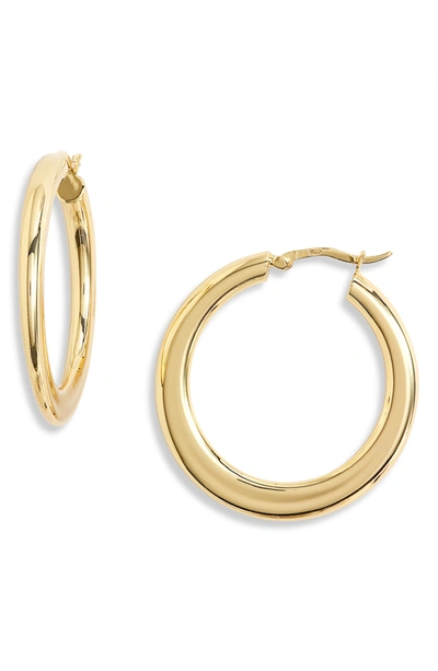 Shop Argento Vivo Graduated Hoop Earrings In Gold