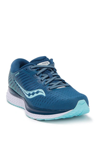 Shop Saucony Hurricane 22 Running Sneaker In Blu/aqu