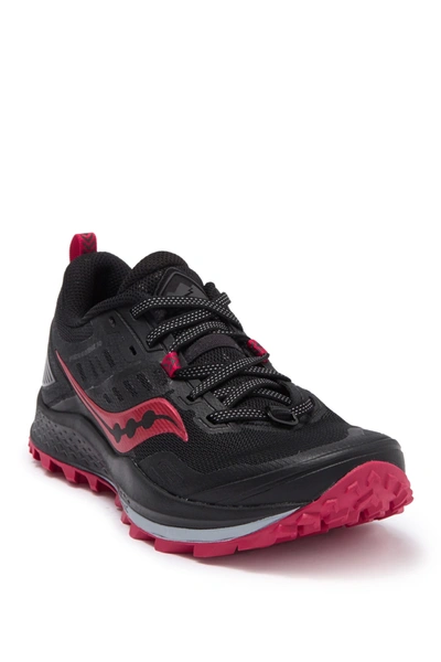 Shop Saucony Peregrine 10 Running Sneaker In Blk/bar