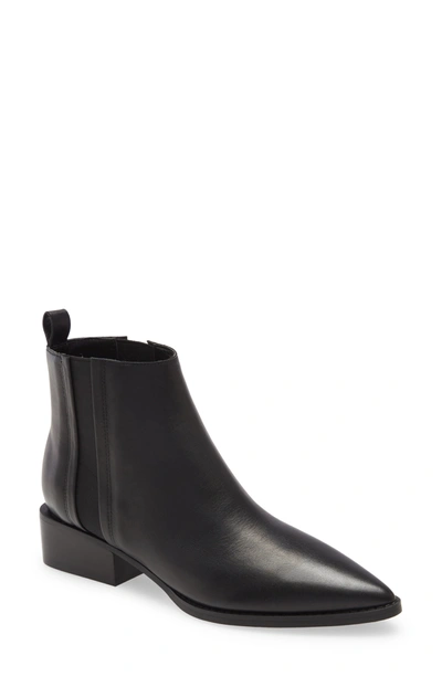 Shop Marc Fisher Ltd Vivica Bootie In Black Leather