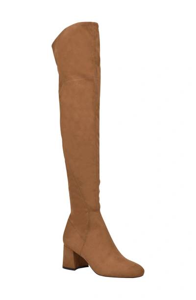 Shop Marc Fisher Ltd Yahila Over The Knee Boot In Sella Faux Suede