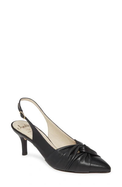 Shop Amalfi By Rangoni Paulette Pointed Toe Pump In Black Leather