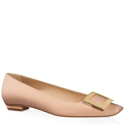 Shop Roger Vivier Belle Vivier Ballerinas In Patent Leather