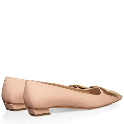 Shop Roger Vivier Belle Vivier Ballerinas In Patent Leather