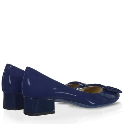 Shop Roger Vivier Belle De Nuit Pumps In Patent Leather In Blue