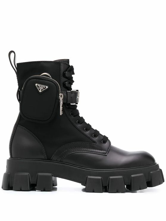prada combat boots with removable pouch price