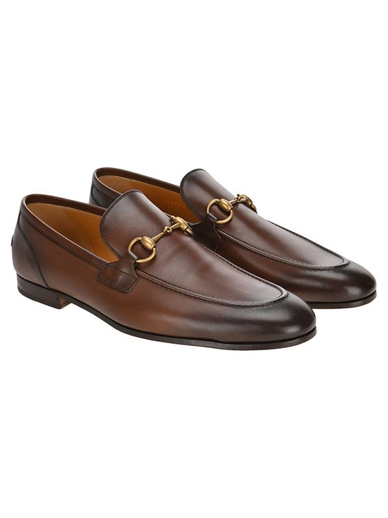 gucci jordaan brown loafer