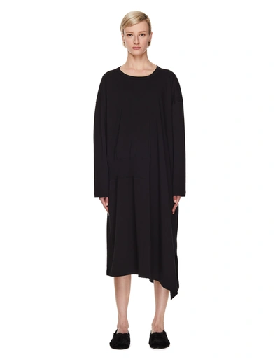Shop Y's Black Asymmetric Dress