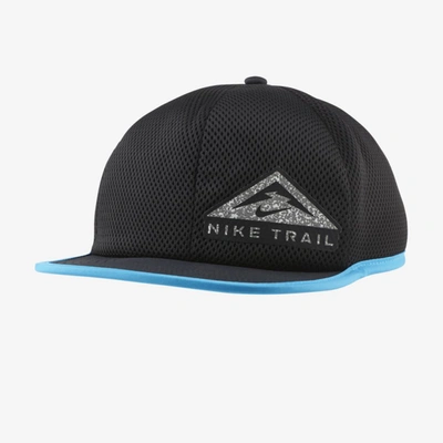Shop Nike Dri-fit Pro Trail Running Cap In Black