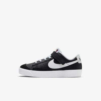 Shop Nike Blazer Low '77 Little Kids' Shoes In Black,black,white,white