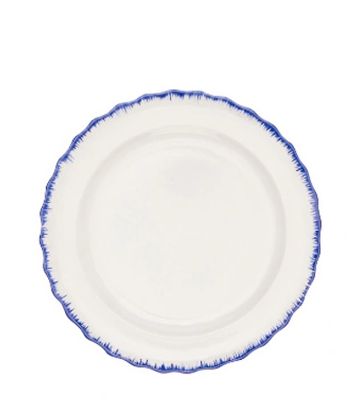 Shop Tory Burch Oiseau Dinner Plate, Set Of 2 In White/blue