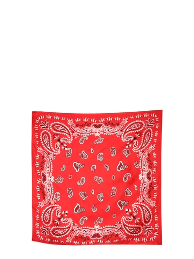 Shop Etro Bandana Printed Scarf In Rosso