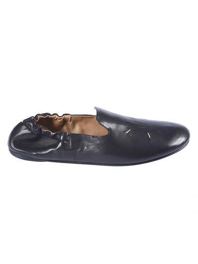 Shop Maison Margiela Signature Logo Loafers In Black