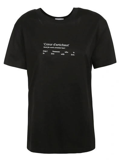 Shop Patou Litterature T-shirt In Black