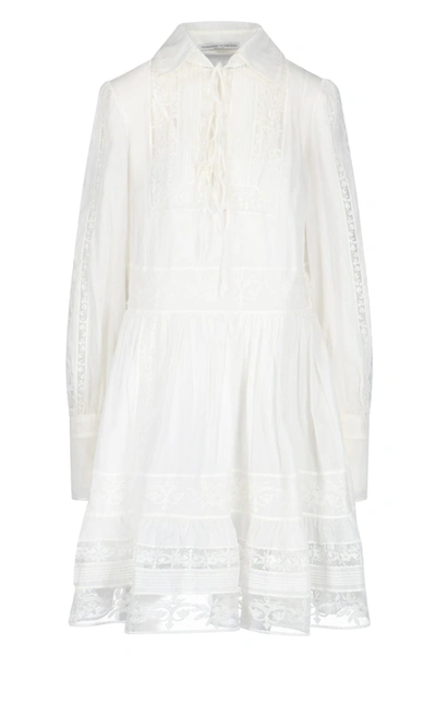 Shop Ermanno Scervino Dress In White