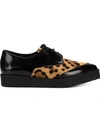 PIERRE HARDY Leopard Print Lace-Up Brogues