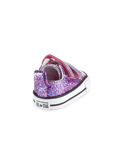 Shop Converse Baby's & Little Girl's Glitter Grip-tape Low-top Sneakers In Bold Pink Glitter