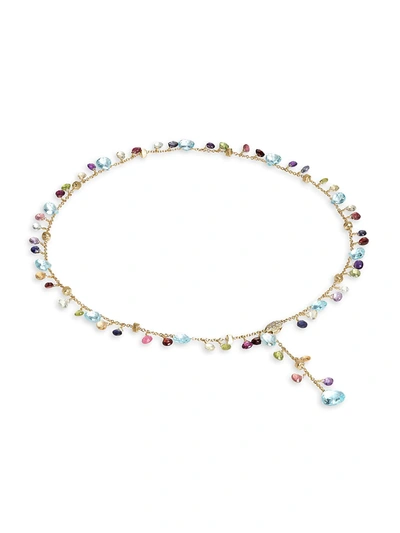 Shop Marco Bicego Women's Paradise 18k Yellow Gold, Topaz & Mixed-stone Larit Collar Necklace In Yellow Gold Multi