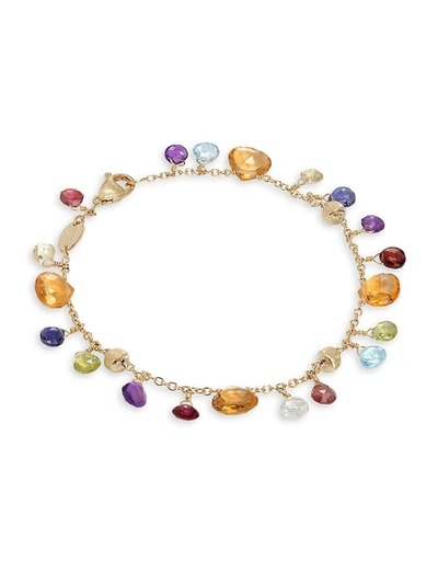 Shop Marco Bicego Paradise 18k Yellow Gold, Citrine & Mixed-stone Bracelet In Yellow Gold Multi
