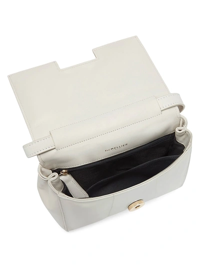 Shop Demellier Women's Mini Alexandria Leather Shoulder Bag In Off White