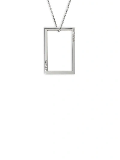 Shop Le Gramme Men's 2.6g Polished & Brushed Sterling Silver Necklace