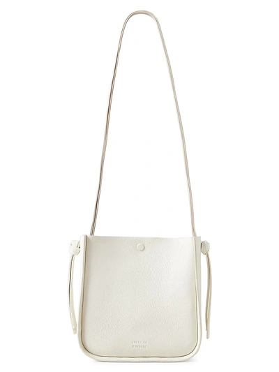 Shop Loeffler Randall Turned Out Knot Crossbody Bag In Ecru