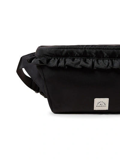 Shop Loeffler Randall Women's Commuter Ruffle Belt Bag In Black