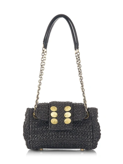 Shop Kooreloo Capri Coins Mini Shoulder Bag In Leather Black