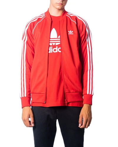 Adidas Originals Adidas Men's Gf0196 Red Polyester Sweatshirt | ModeSens