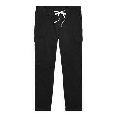 Shop Ralph Lauren Stretch Slim Fit Twill Cargo Pant In Polo Black
