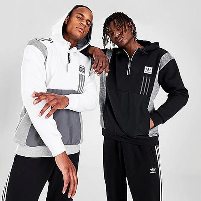Adidas Originals Adidas Men's Originals Id96 Half-zip Hoodie In White |  ModeSens
