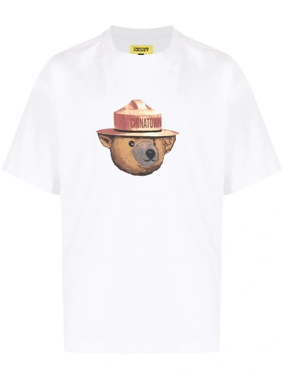 Shop Chinatown Market General Teddy Bear T-shirt In White