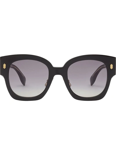 Shop Fendi Roma Oversized-frame Sunglasses In Black