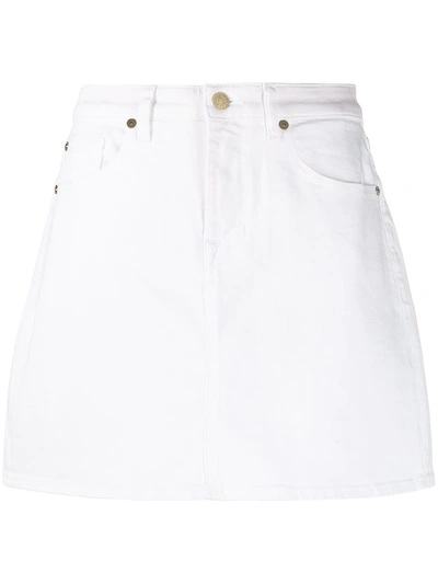 Shop 7 For All Mankind Straight Midi Skirt In White