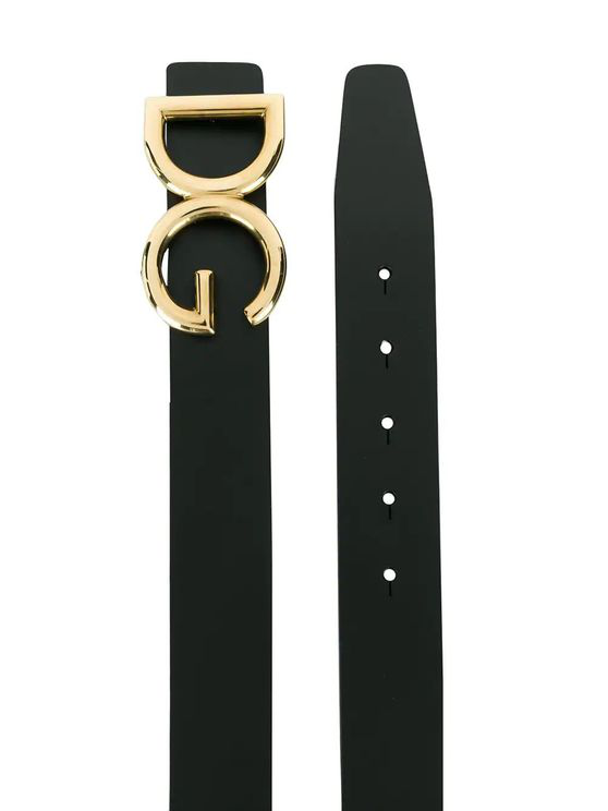 Dolce & Gabbana Dolce And Gabbana Black And Gold Dg Belt In 8g929 Black ...