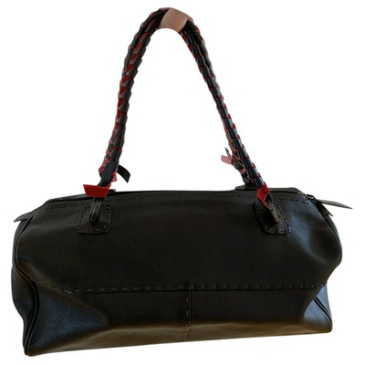 Pre-owned Malo Leather Handbag In Brown