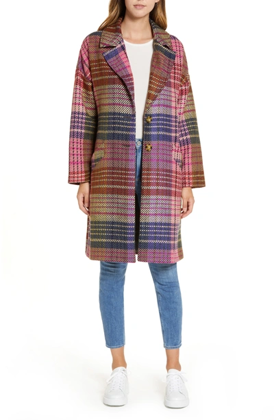 Halogen shop plaid coat