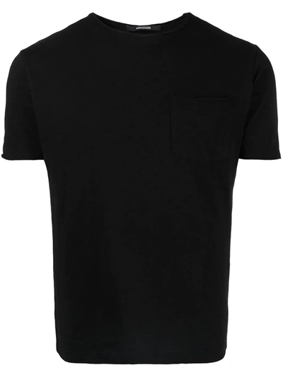 Shop Tagliatore Chest Pocket T-shirt In Black