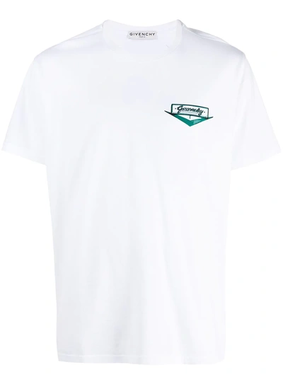 Shop Givenchy Motel Logo-print T-shirt In White