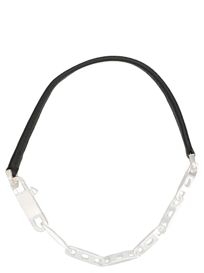 Shop Rick Owens Chain Choker Necklace In Black