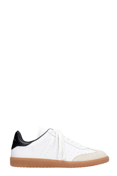 Shop Isabel Marant Brycy Sneakers In White Leather
